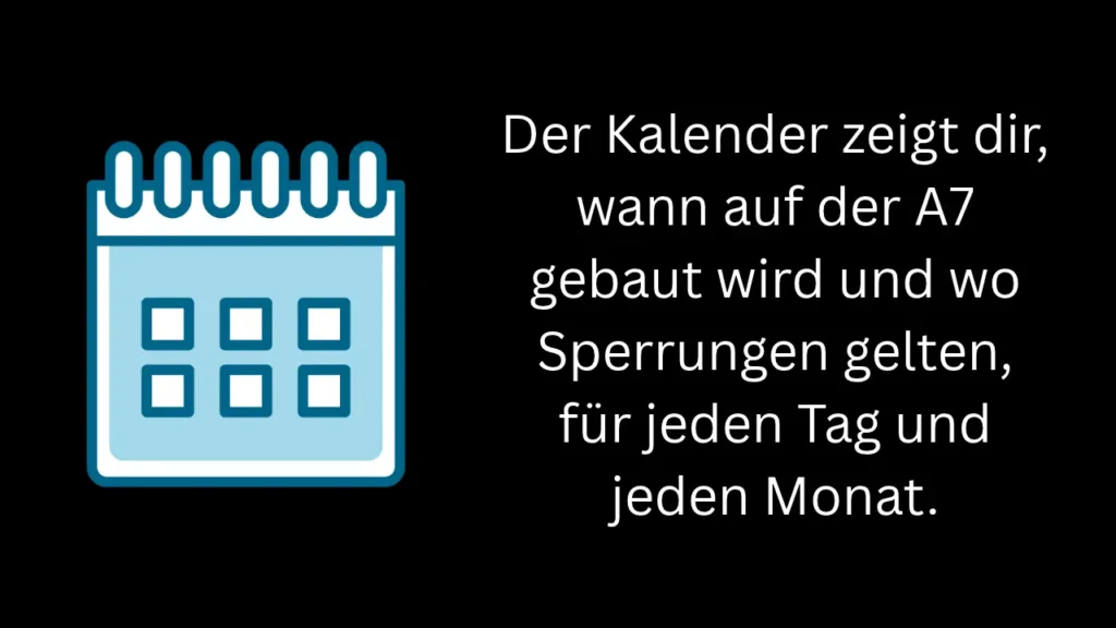 A7 stau Kalender
